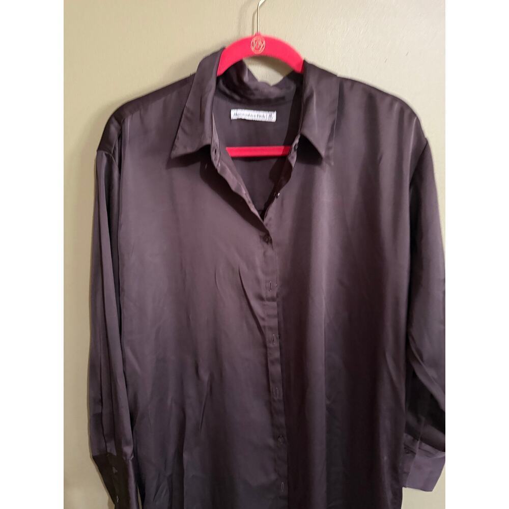 Abercrombie and Fitch Brown cotton blend longsleeved shirt dress women’s medium